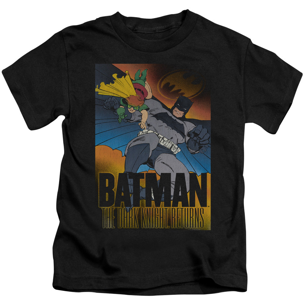 Batman Dk Returns Juvenile Kids Youth T Shirt Black Officially Licensed