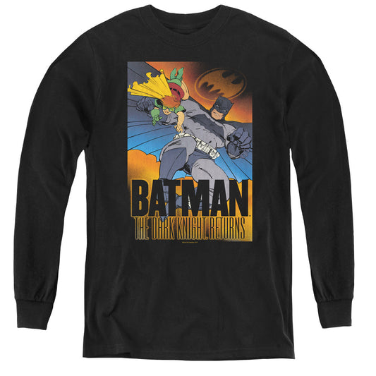 Batman Dk Returns Long Sleeve Kids Youth T Shirt Black Officially Licensed