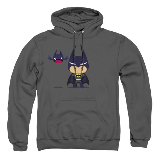 Batman Cute Batman Mens Hoodie Charcoal Officially Licensed