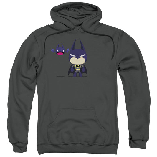 Batman Cute Batman Mens Hoodie Charcoal Officially Licensed
