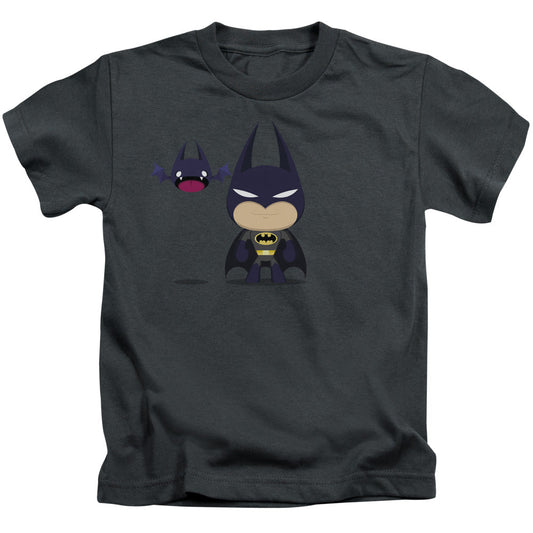 Batman Cute Batman Juvenile Kids Youth T Shirt Charcoal Officially Licensed