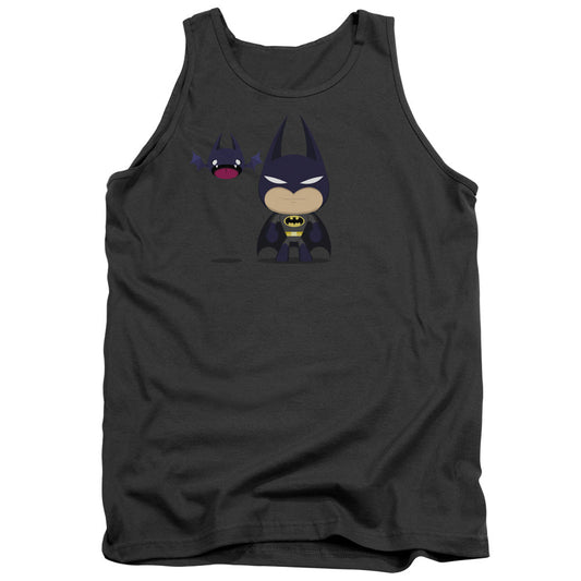 Batman Cute Batman Mens Tank Top Shirt Charcoal Officially Licensed