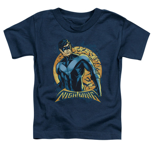 Batman Nightwing Moon Toddler Kids Youth T Shirt Navy Blue Officially Licensed