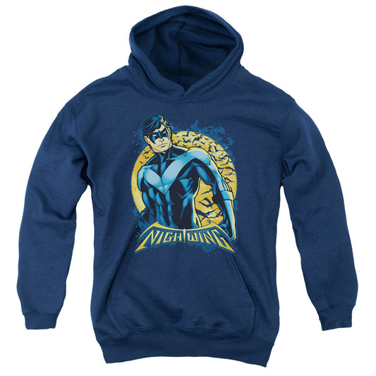 Batman Nightwing Moon Kids Youth Hoodie Navy Blue Officially Licensed