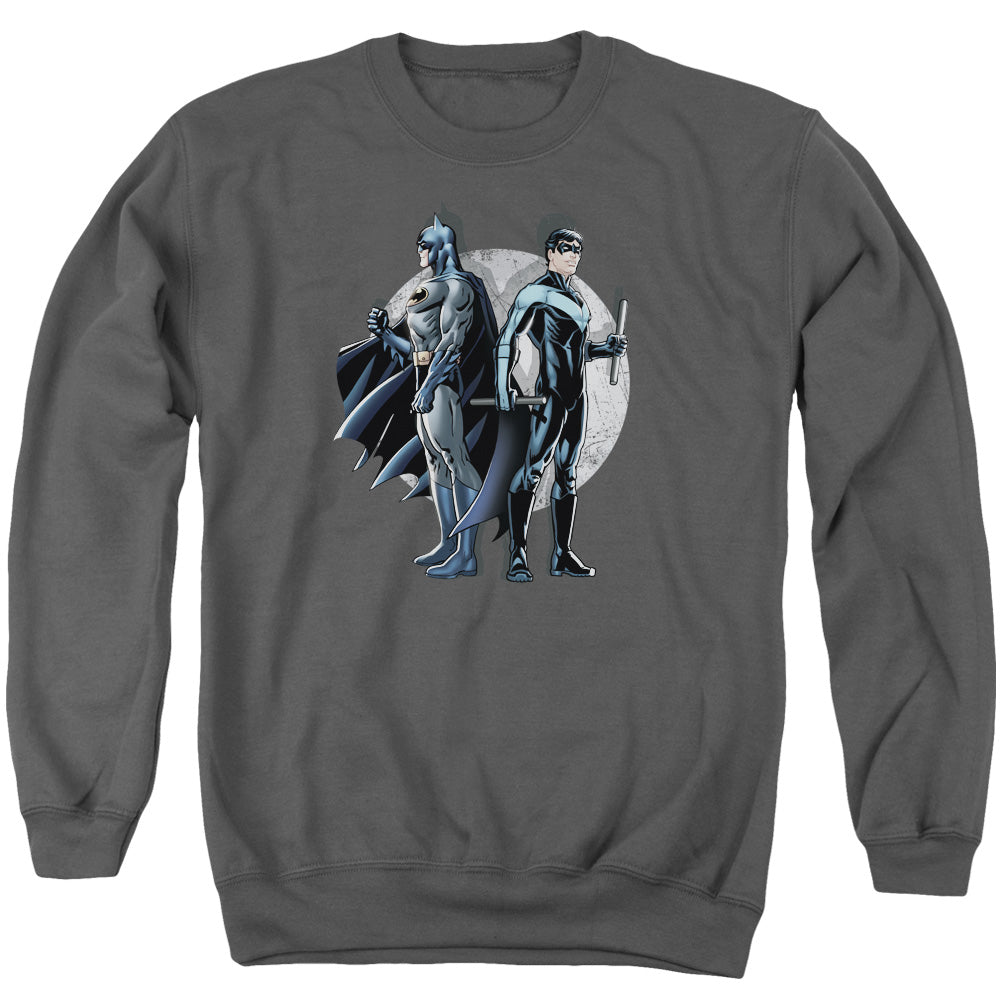 Batman Spotlight Mens Crewneck Sweatshirt Charcoal