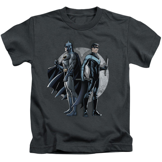 Batman Spotlight Juvenile Kids Youth T Shirt Charcoal Officially Licensed