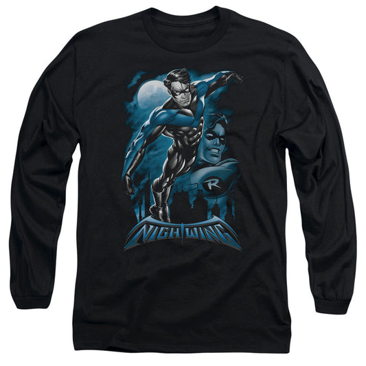 Batman All Grown Up Mens Long Sleeve Shirt Black Officially Licensed