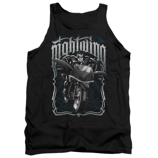 Batman Nightwing Biker Mens Tank Top Shirt Black Officially Licensed
