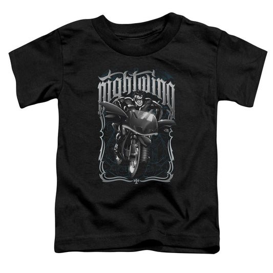 Batman Nightwing Biker Toddler Kids Youth T Shirt Black Officially Licensed