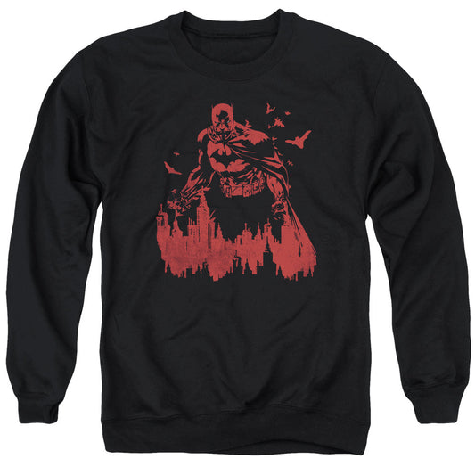 Batman Red Knight Mens Crewneck Sweatshirt Black