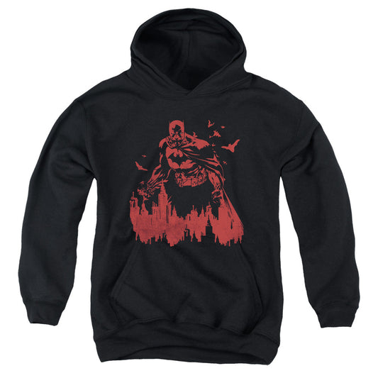 Batman Red Knight Kids Youth Hoodie Black Officially Licensed