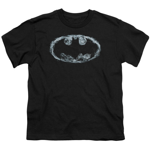 Batman Smoke Signal Kids Youth T Shirt Black Officially Licensed