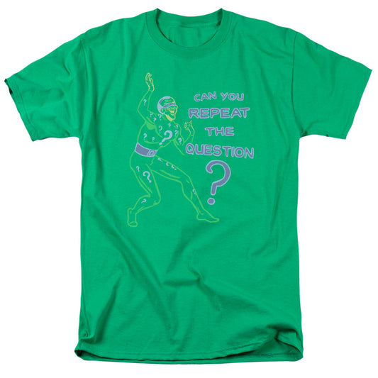 Batman Repeat Mens T Shirt Kelly Green Officially Licensed