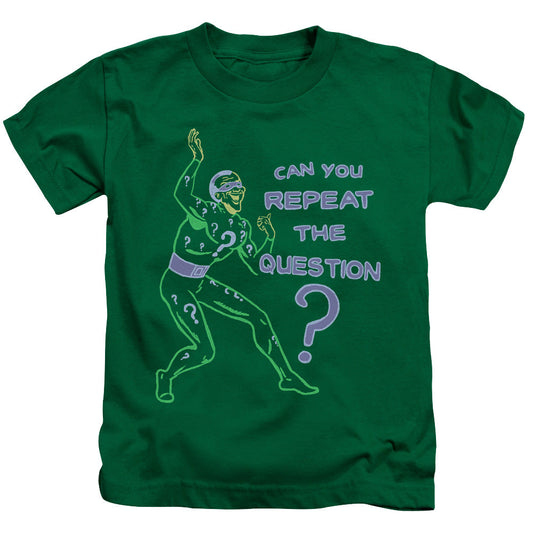 Batman Repeat Juvenile Kids Youth T Shirt Kelly Green Officially Licensed
