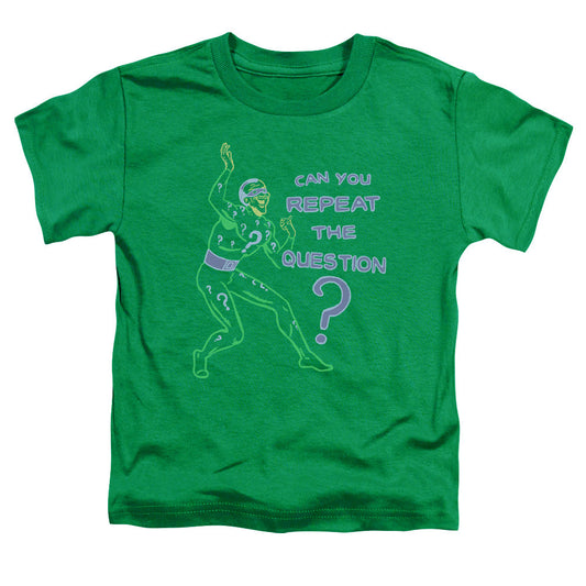 Batman Repeat Toddler Kids Youth T Shirt Kelly Green Officially Licensed