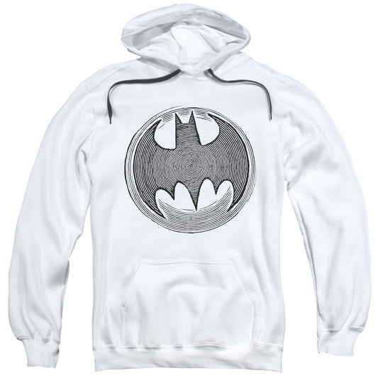 Batman Knight Knockout Mens Hoodie White Officially Licensed