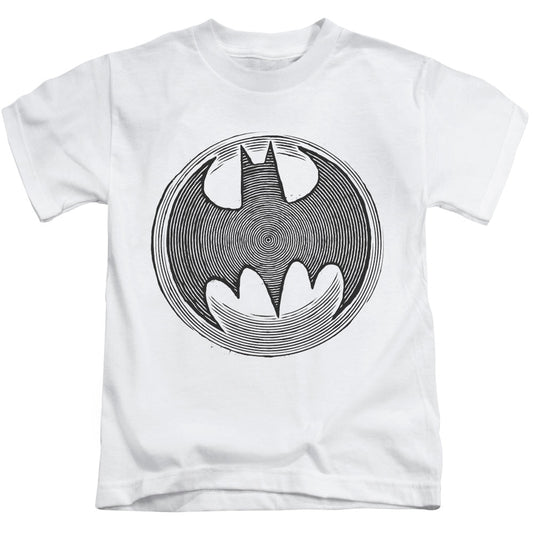 Batman Knight Knockout Juvenile Kids Youth T Shirt White Officially Licensed