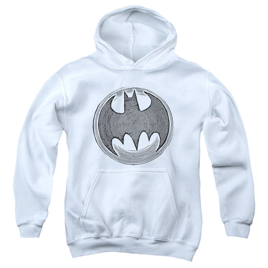 Batman Knight Knockout Kids Youth Hoodie White Officially Licensed