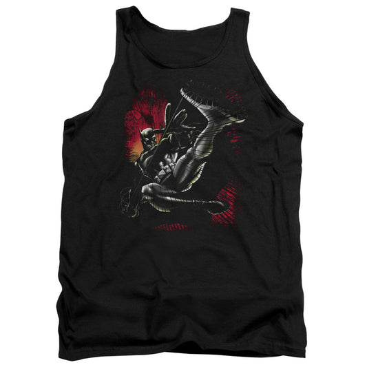 Batman Kick Swing Mens Tank Top Shirt Black Officially Licensed