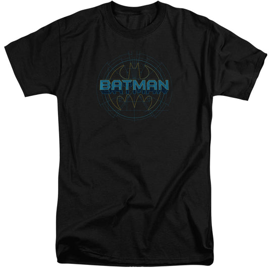 Batman Bat Tech Logo Mens Tall T Shirt Black Officially Licensed