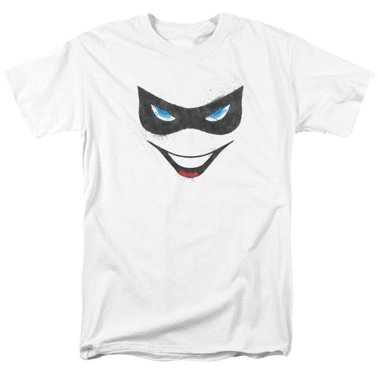 Batman Harley Face Mens T Shirt White Officially Licensed