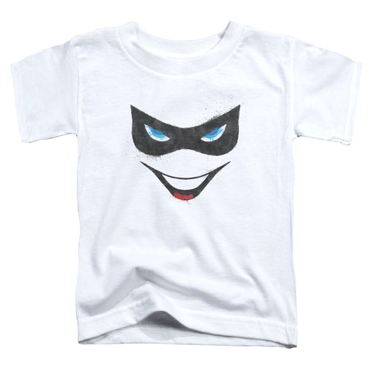 Batman Harley Face Toddler Kids Youth T Shirt White Officially Licensed