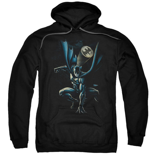 Batman Calling All Bats Mens Hoodie Black Officially Licensed