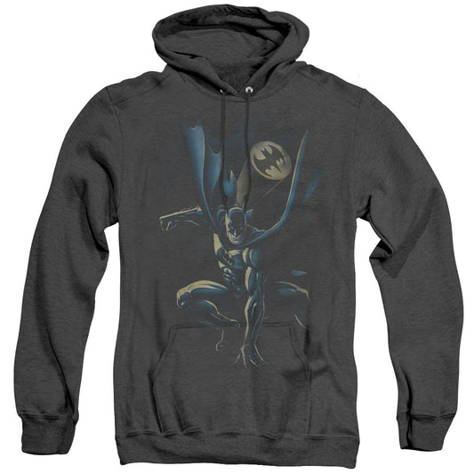 Batman Calling All Bats Heather Mens Hoodie Black Officially Licensed