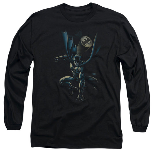 Batman Calling All Bats Mens Long Sleeve Shirt Black Officially Licensed