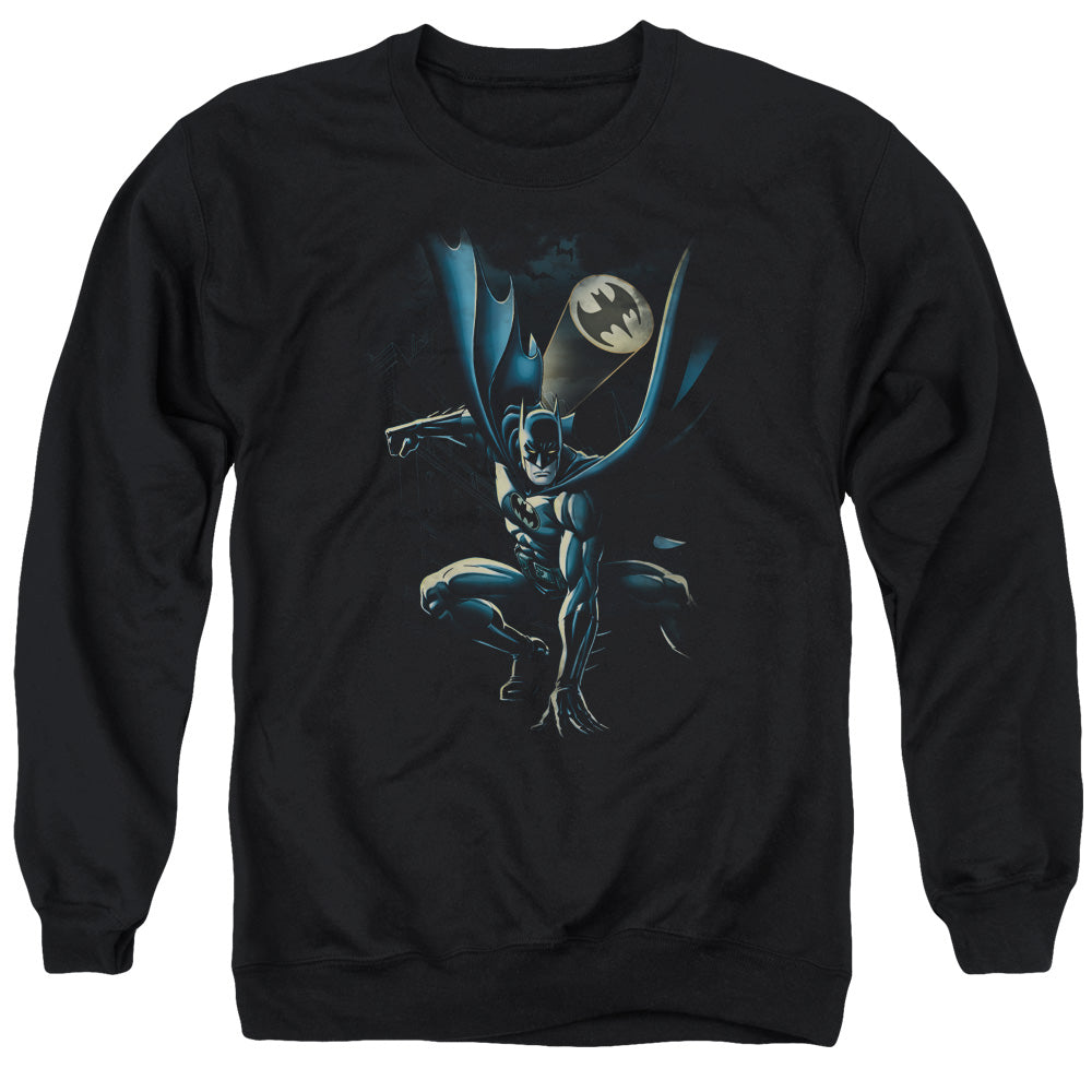 Batman Calling All Bats Mens Crewneck Sweatshirt Black
