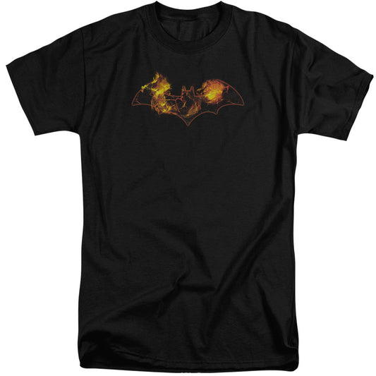 Batman Molten Logo Mens Tall T Shirt Black Officially Licensed