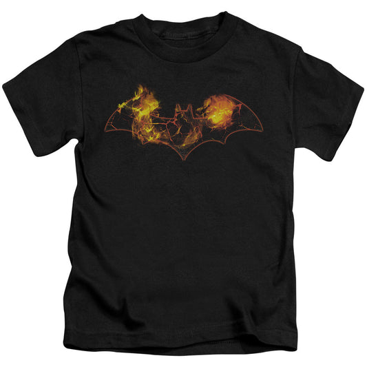 Batman Molten Logo Juvenile Kids Youth T Shirt Black Officially Licensed