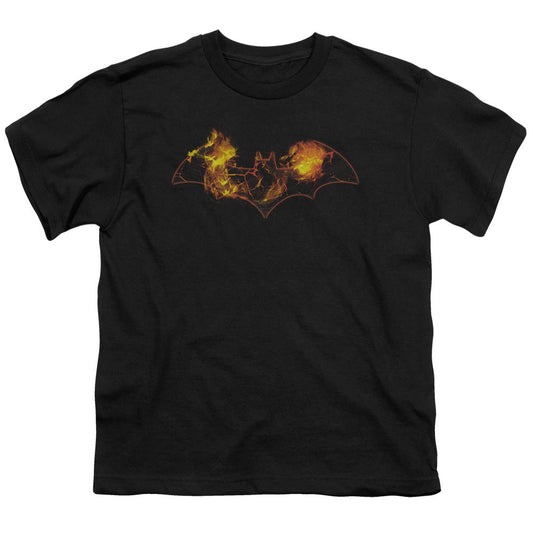 Batman Molten Logo Kids Youth T Shirt Black Officially Licensed