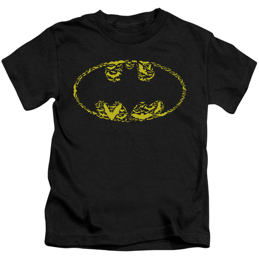 Batman Bats On Bats Juvenile Kids Youth T Shirt Black Officially Licensed