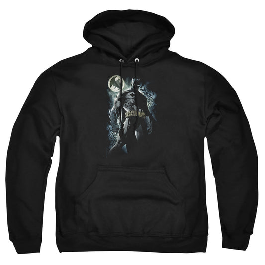 Batman The Knight Mens Hoodie Black Officially Licensed