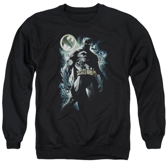 Batman The Knight Mens Crewneck Sweatshirt Black