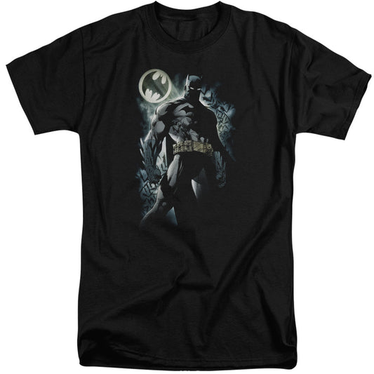 Batman The Knight Mens Tall T Shirt Black Officially Licensed