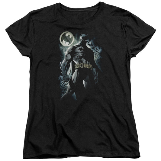 Batman The Knight Womens T Shirt Black Officially Licensed