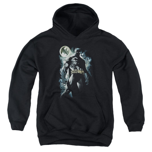 Batman The Knight Kids Youth Hoodie Black Officially Licensed