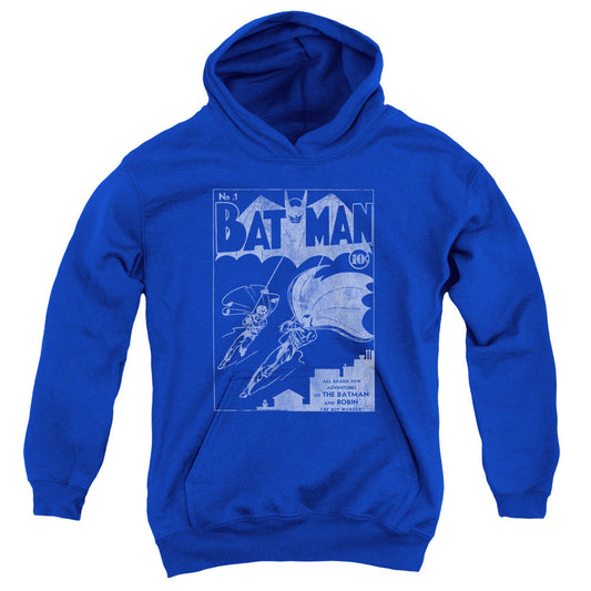 Batman Issue 1 Cover Kids Youth Hoodie Royal Officially Licensed
