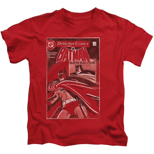 Batman Doa Cover Juvenile Kids Youth T Shirt Red Officially Licensed