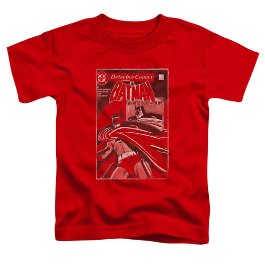 Batman Doa Cover Toddler Kids Youth T Shirt Red Officially Licensed