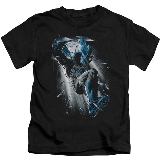 Batman Bat Crash Juvenile Kids Youth T Shirt Black Officially Licensed