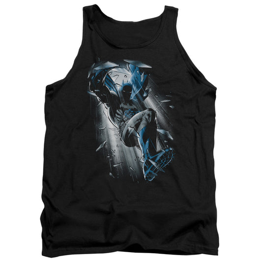 Batman Bat Crash Mens Tank Top Shirt Black Officially Licensed