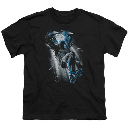 Batman Bat Crash Kids Youth T Shirt Black Officially Licensed