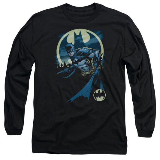 Batman Heed The Call Mens Long Sleeve Shirt Black Officially Licensed