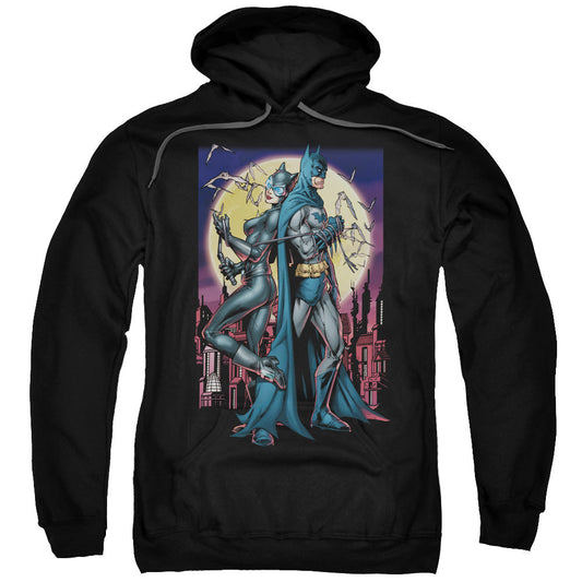 Batman Paint The Town Red Mens Hoodie Black Officially Licensed