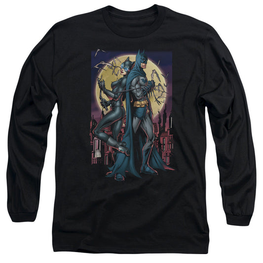 Batman Paint The Town Red Mens Long Sleeve Shirt Black Officially Licensed