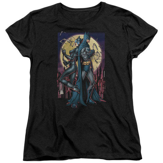 Batman Paint The Town Red Womens T Shirt Black Officially Licensed