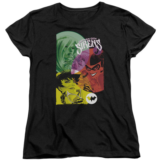 Batman Gotham Sirens Womens T Shirt Black Officially Licensed